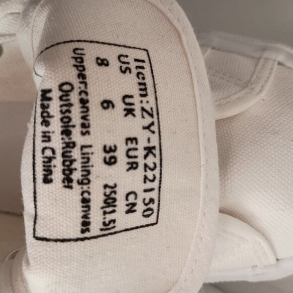 Women's Platform Understated Minimalist White Like New Size 8 - Picture 8 of 10